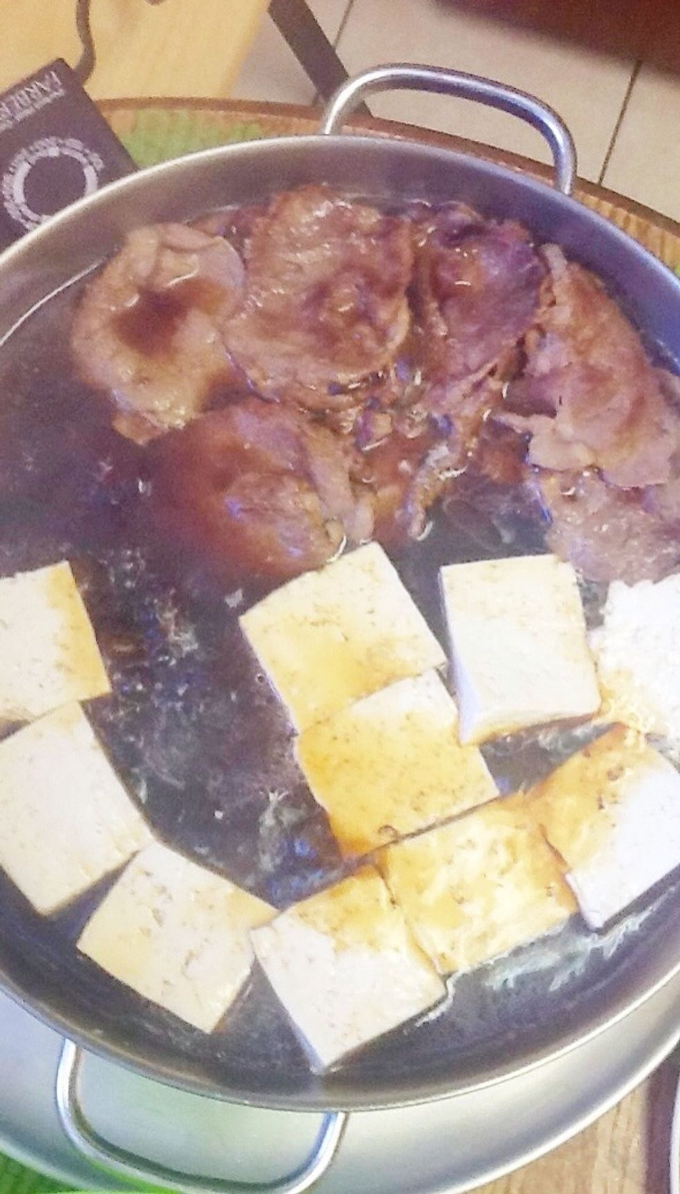 Add some tofu cubes.