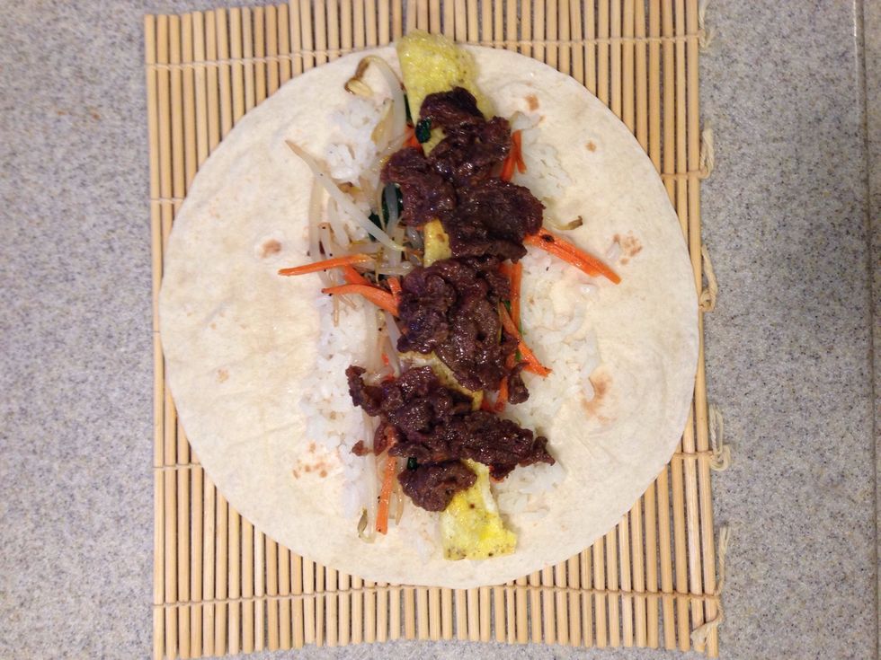 Add some \ubd88\uace0\uae30. If you like Kimchi, add that now, too.