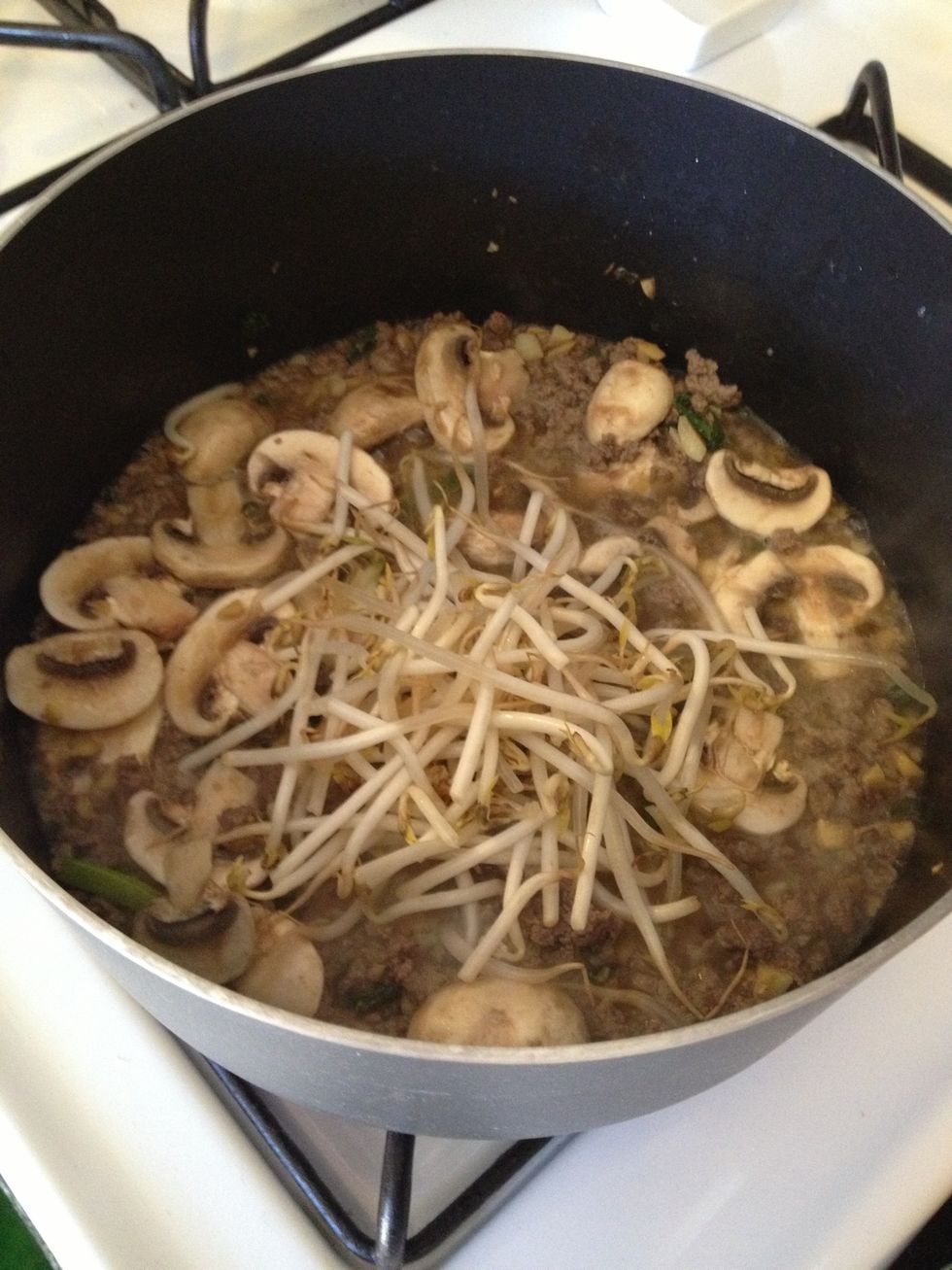 Add some water helps steam the verges well. Cover it up and cover it.