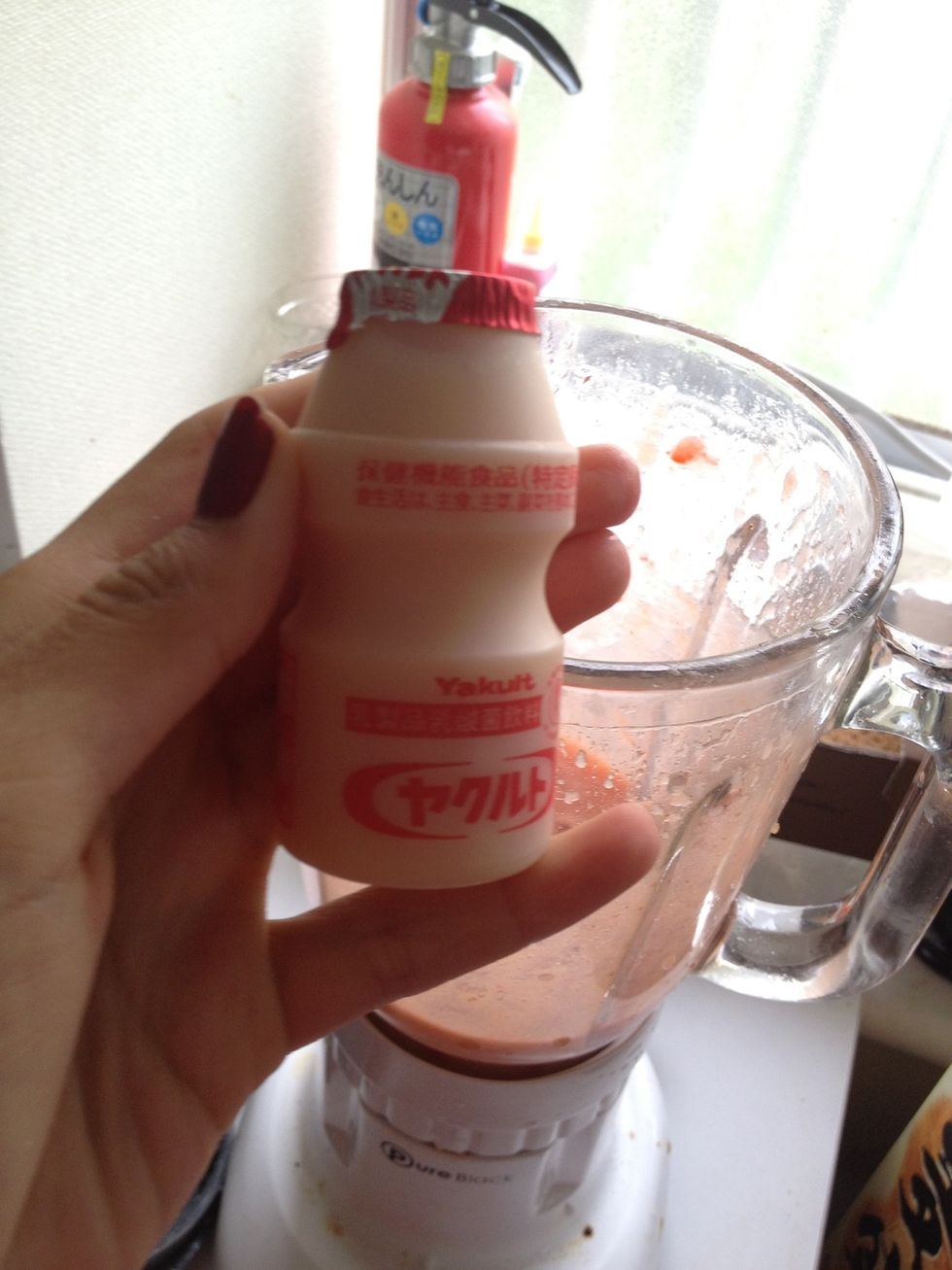 Add something to help with protein and your body so there is a reason to drink a smoothie I used Yakult which I got at a Asian market