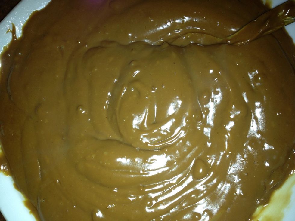 Add sour cream to the pudding and if needs sugar u can add