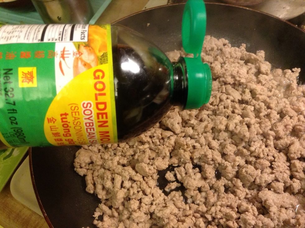 Add soy sauce.