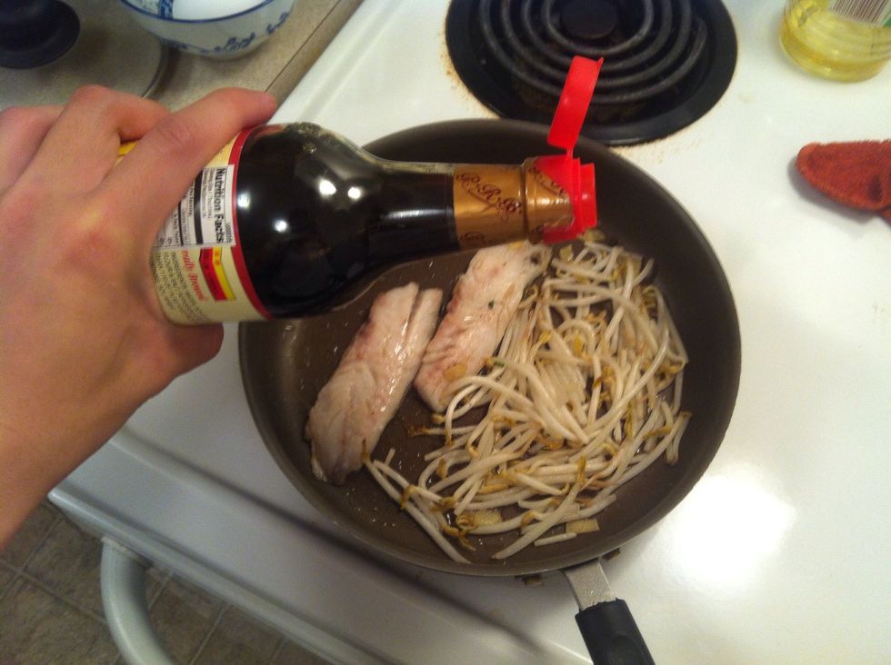 Add soya sauce with eye balling