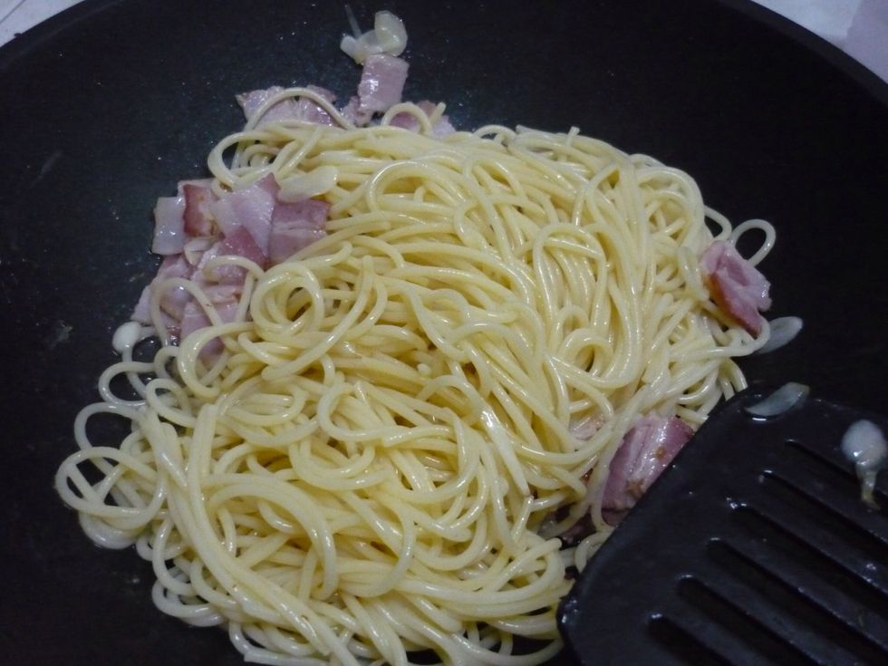 Add spaghetti.. Yey!!