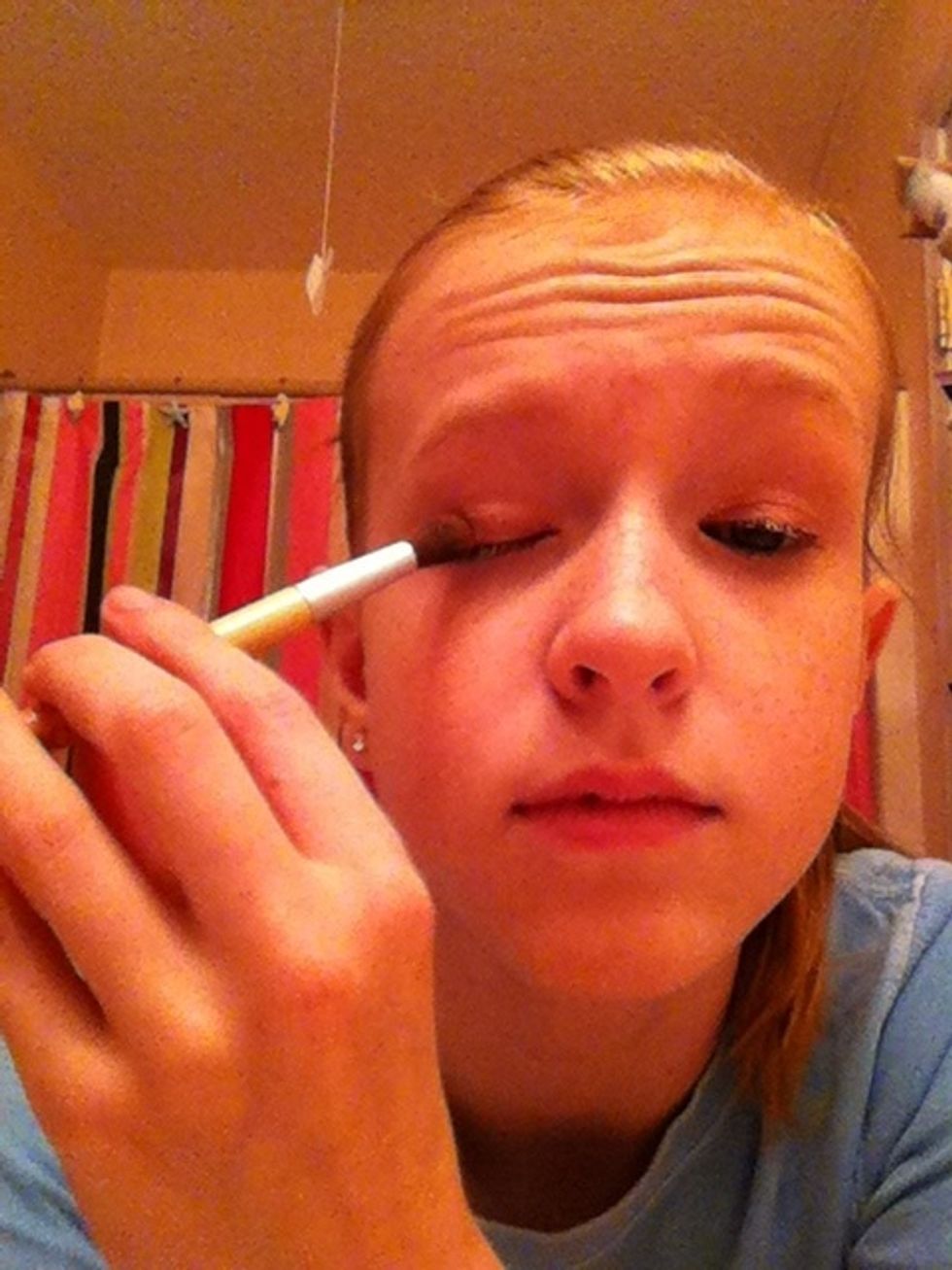 Add sparkly pink shadow.