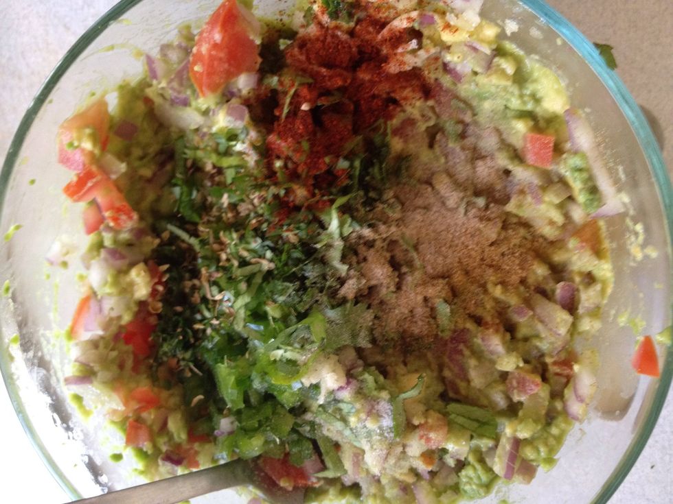 Add spices.