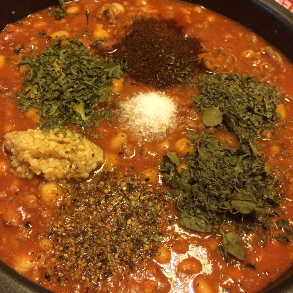 Add spices...