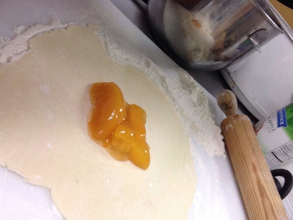 Add spoon full if filling.