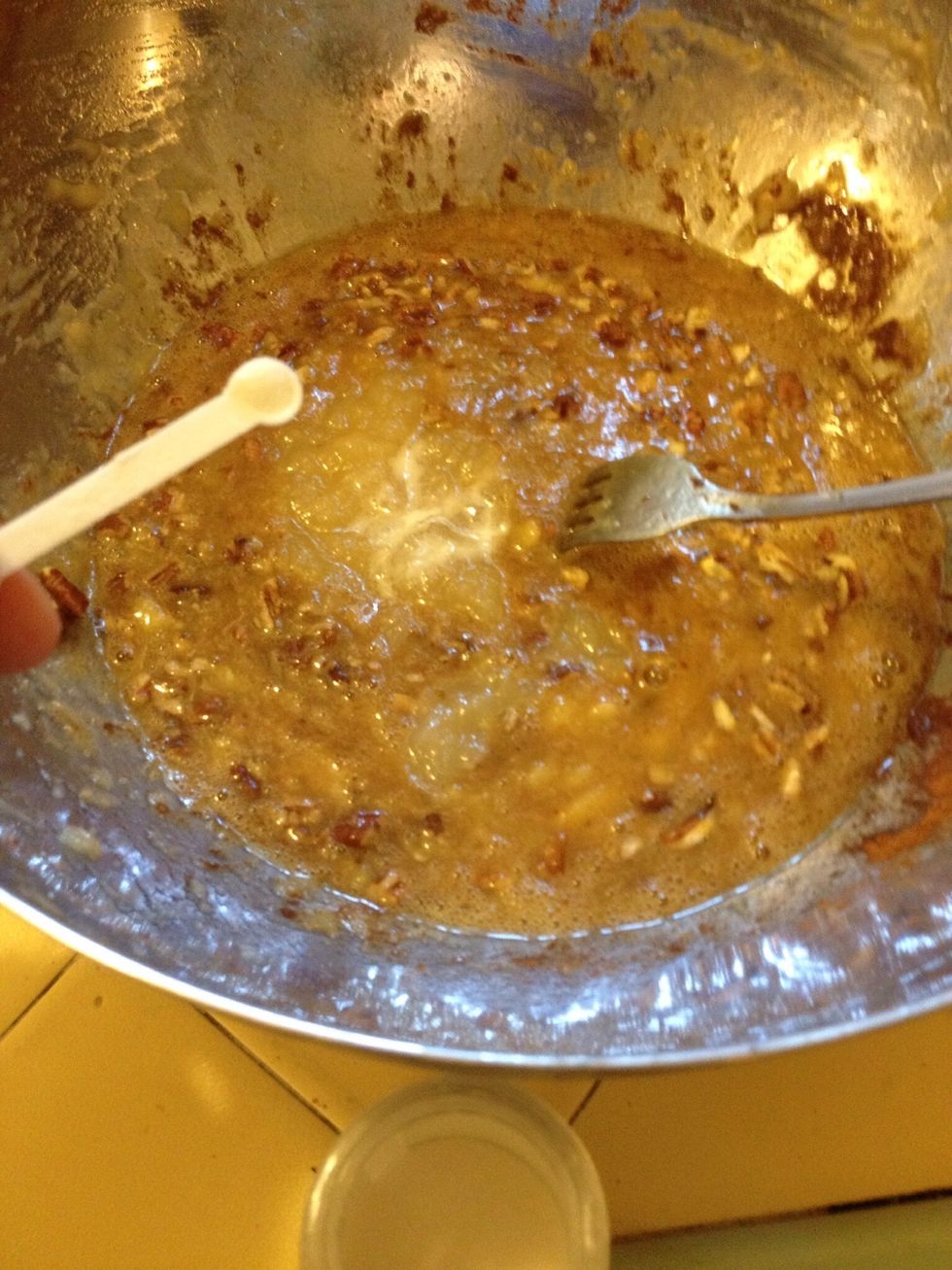 Add stevia to your taste. I use about 7 of these small scoops. Stir.