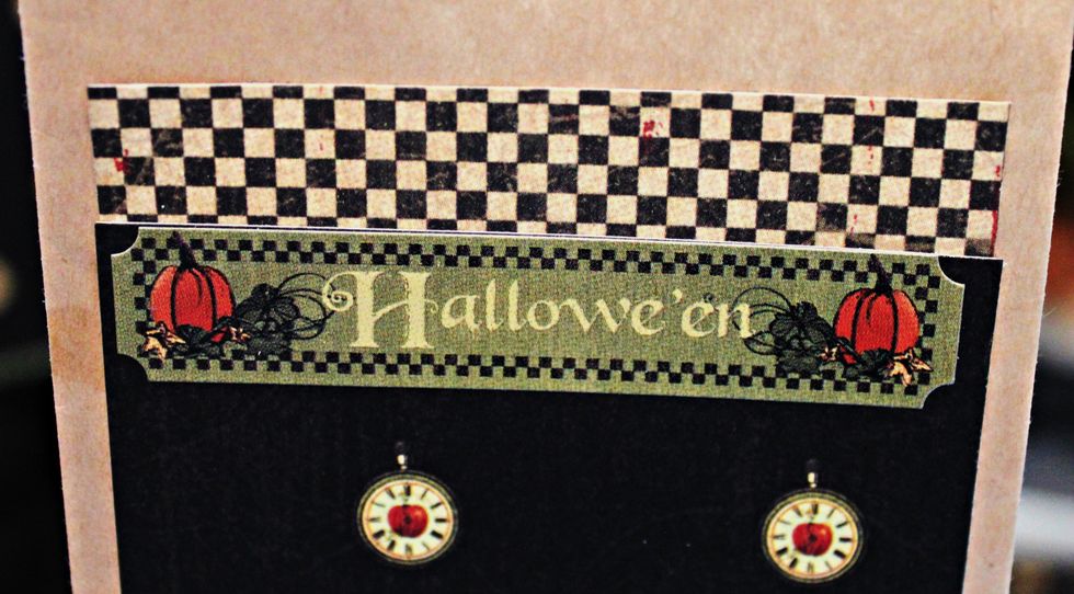 Add stickers to top of treat bag.