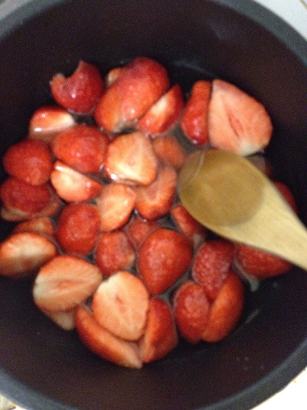 Add strawberries.