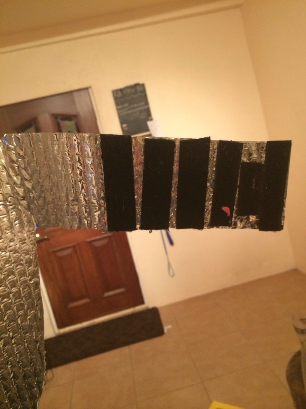 Add strips the each side of the vest. Glue Velcro accordingly to the ends. Measure the girth of you dog and area where Velcro may meet. I used large area to put Velcro to ensure stability