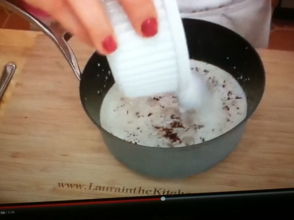 Add sugar and vanilla