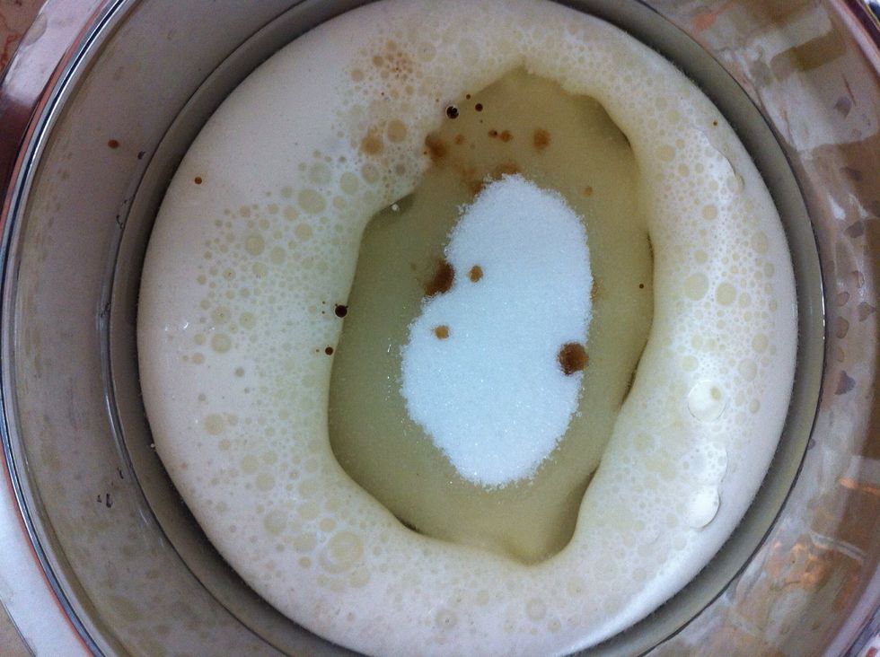 Add sugar , bananas and vanilla