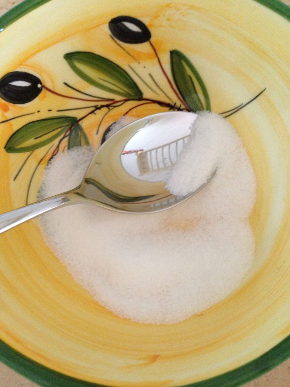 Add sugar in a bowl.