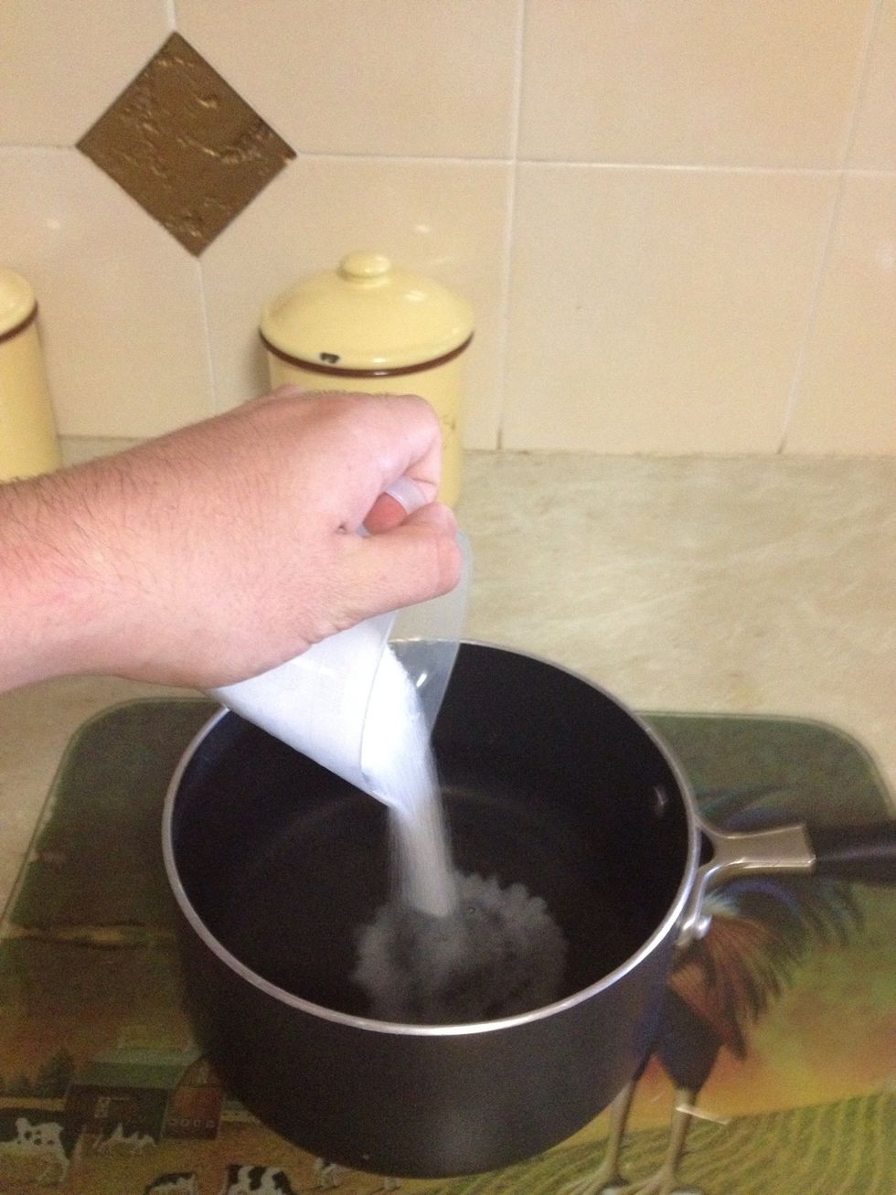 Add sugar.