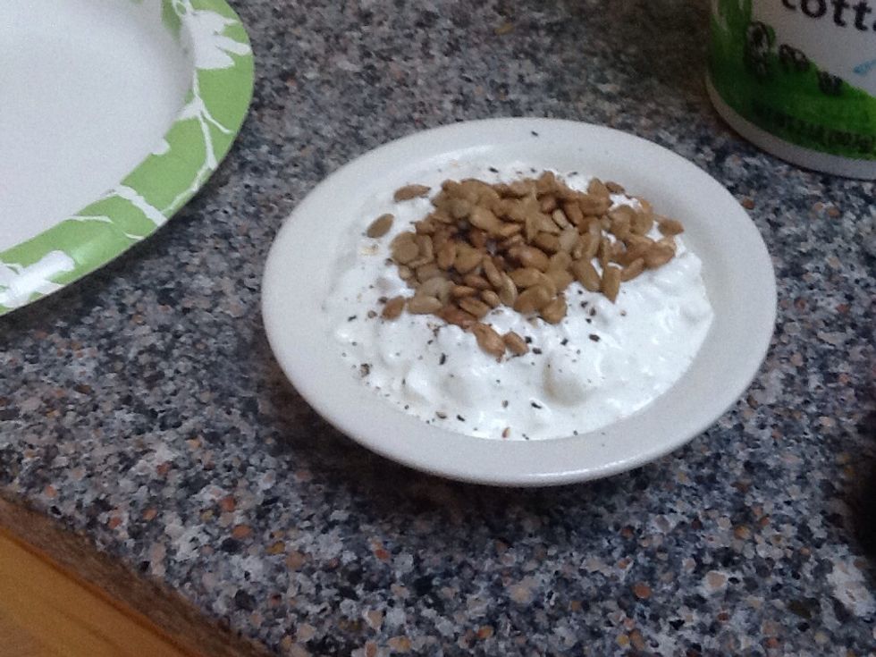 Add sunflower seeds.