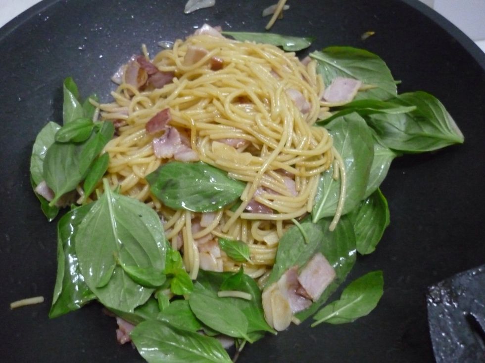 Add sweet basil leaves :)