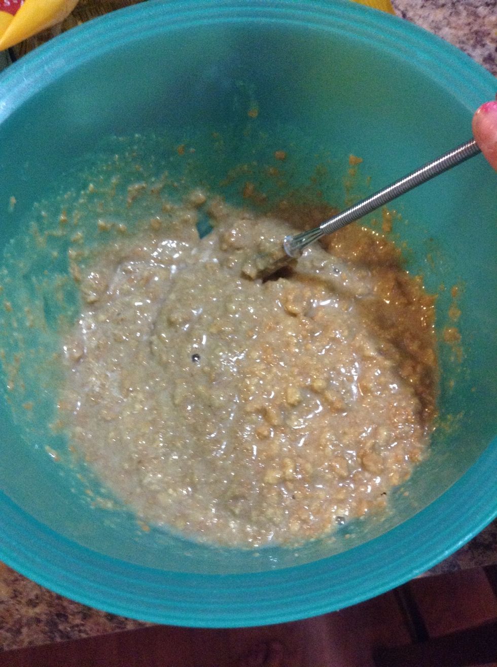 Add sweetened condensed milk then mix!