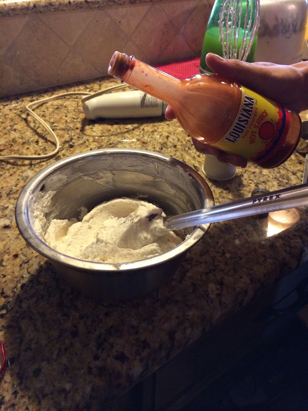 Add Tabasco sauce to taste.