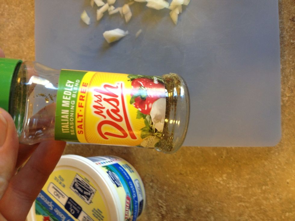 Add tablespoon of mrs dash