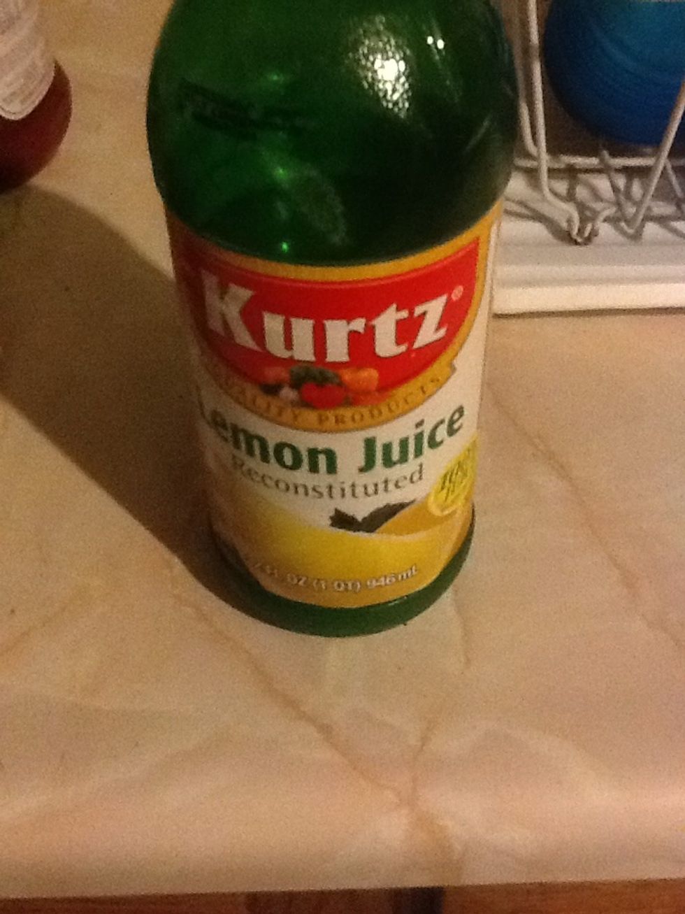 Add tbl spoon of lemon juice