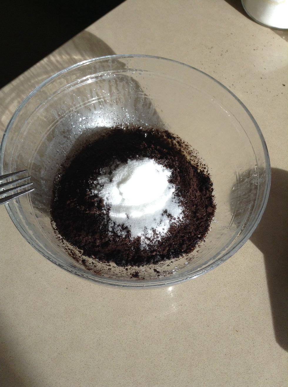 Add tbsp sugar and mix