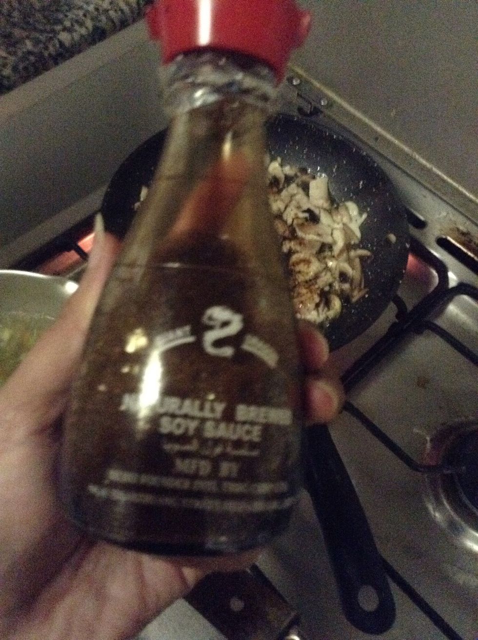 Add teaspoon of soya sauce