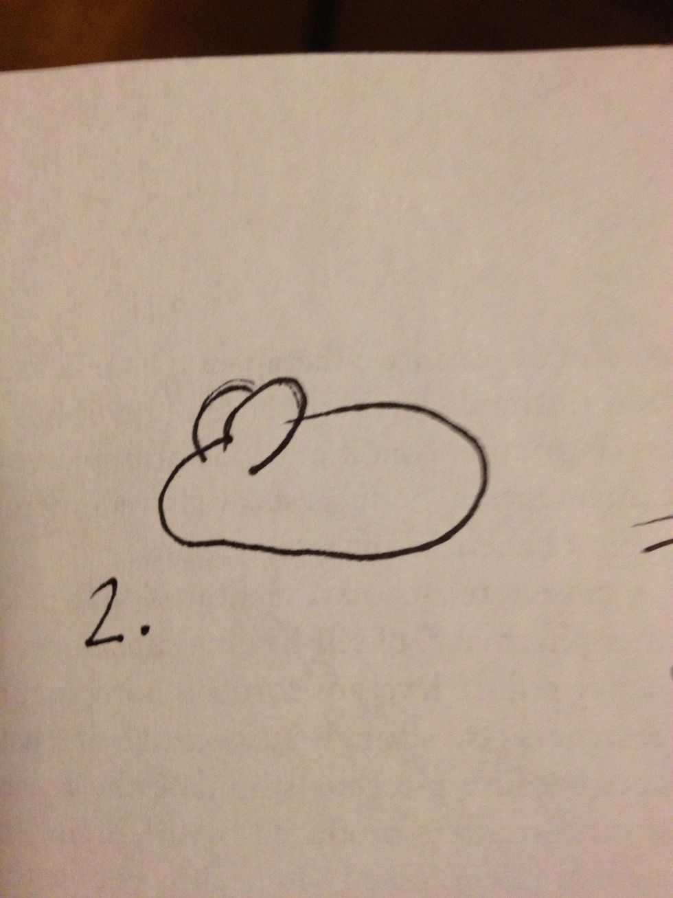 Add testicles facing toward a northeasterly direction.