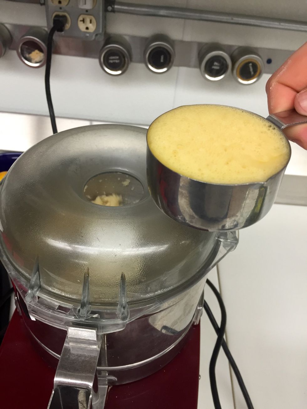 Add the 1/2C of eggs.