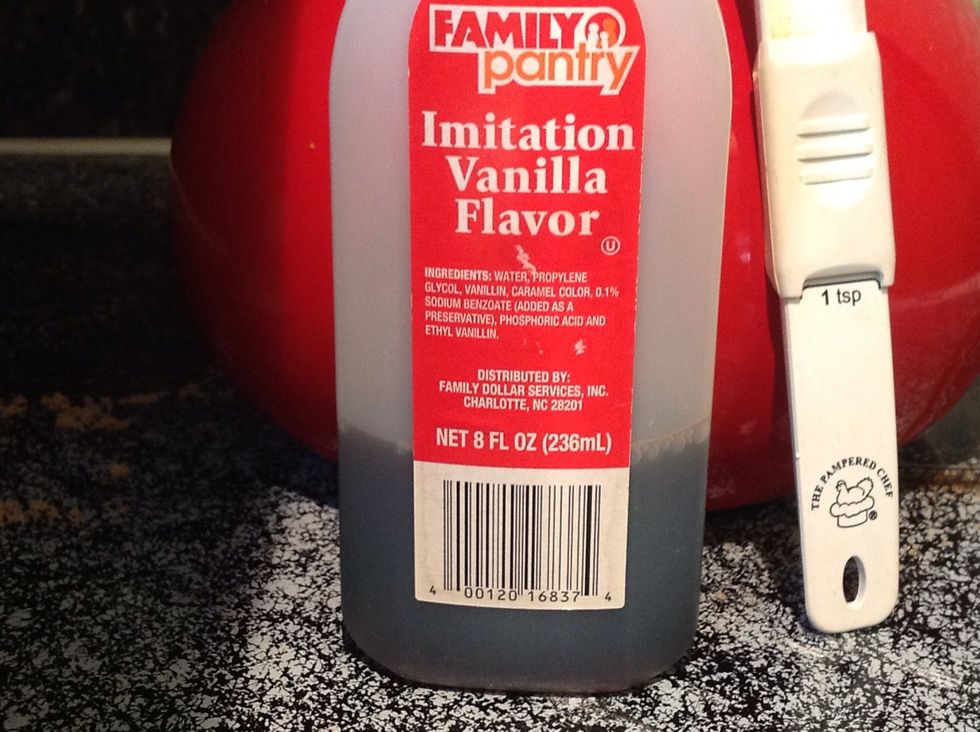 Add the 1 tsp of vanilla extract.
