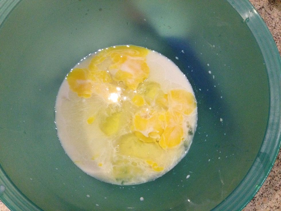 Add the 3 eggs