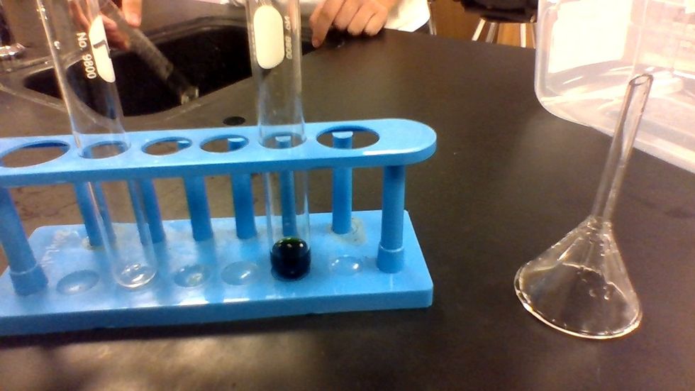 Add the 3 ml into the test tube.