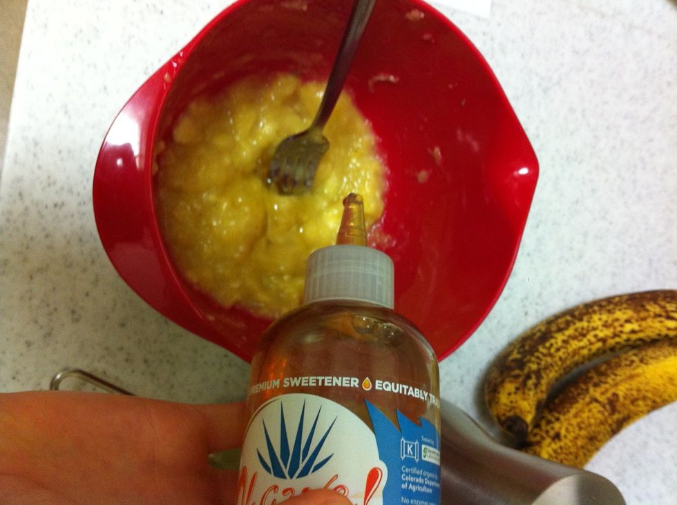 Add the agave nectar