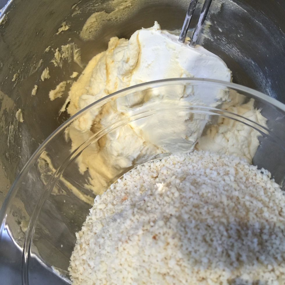 Add the almond powder