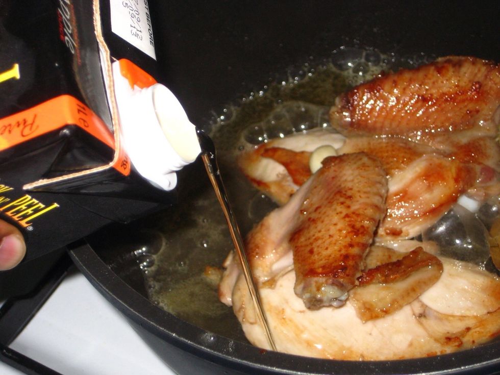 Add the apple juice
