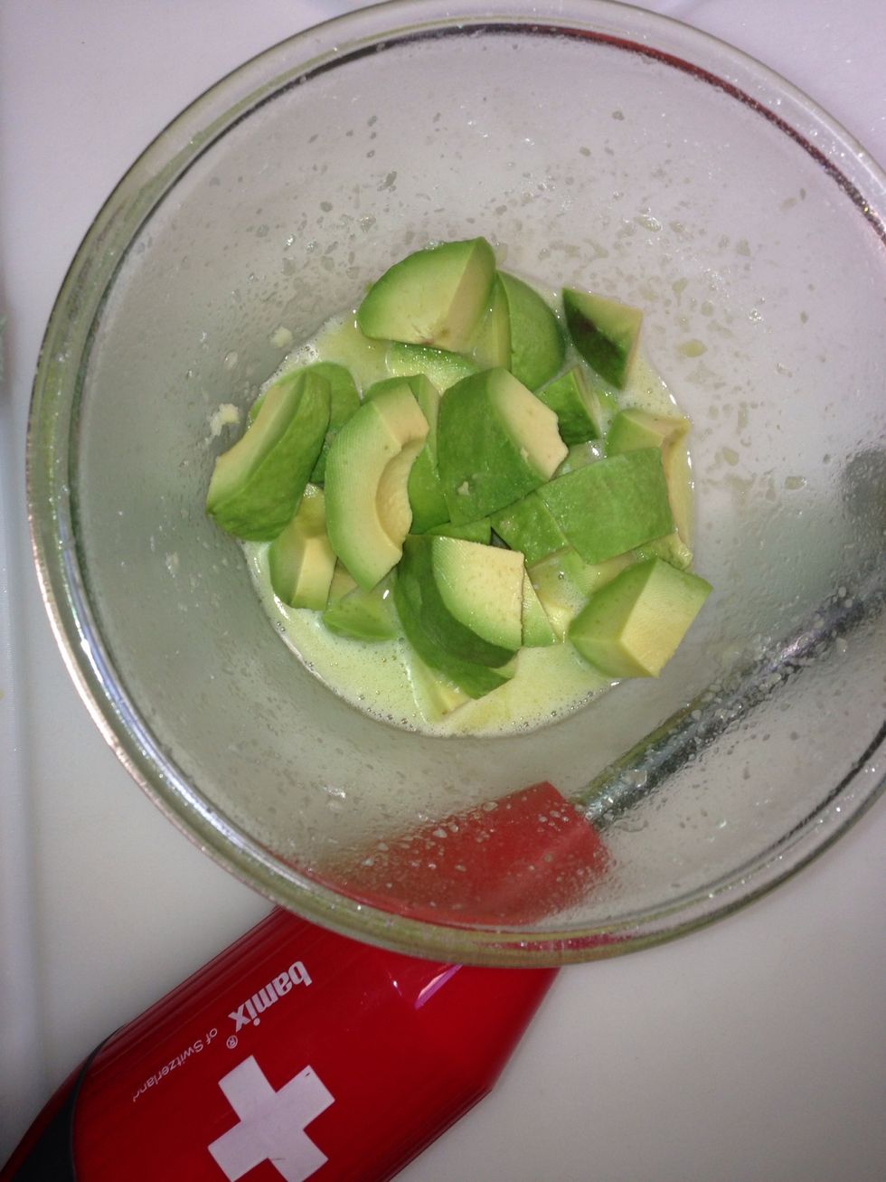 Add the avocado