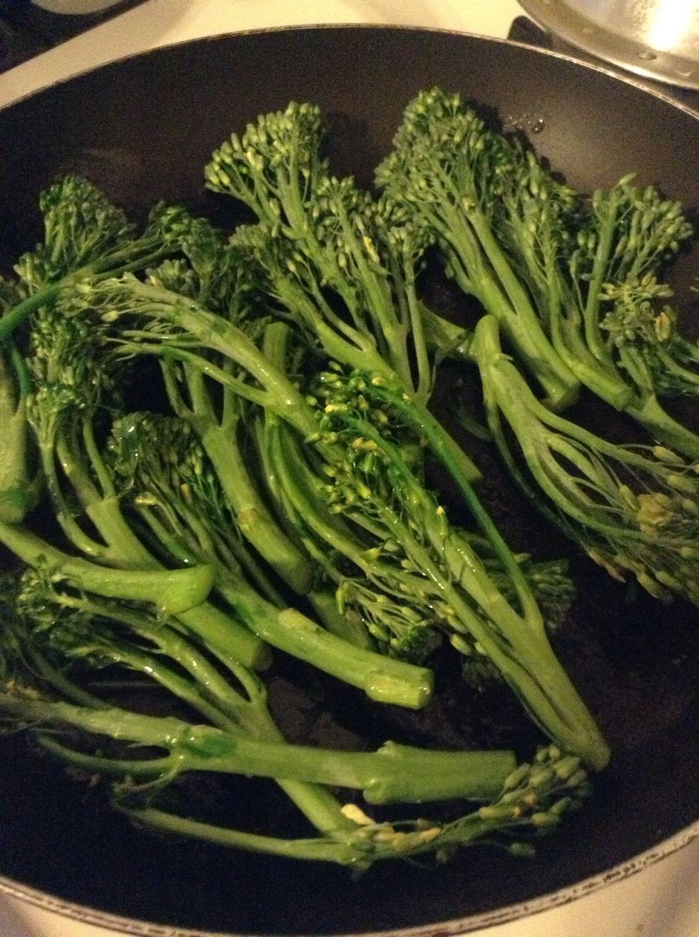 Add the baby broccoli.