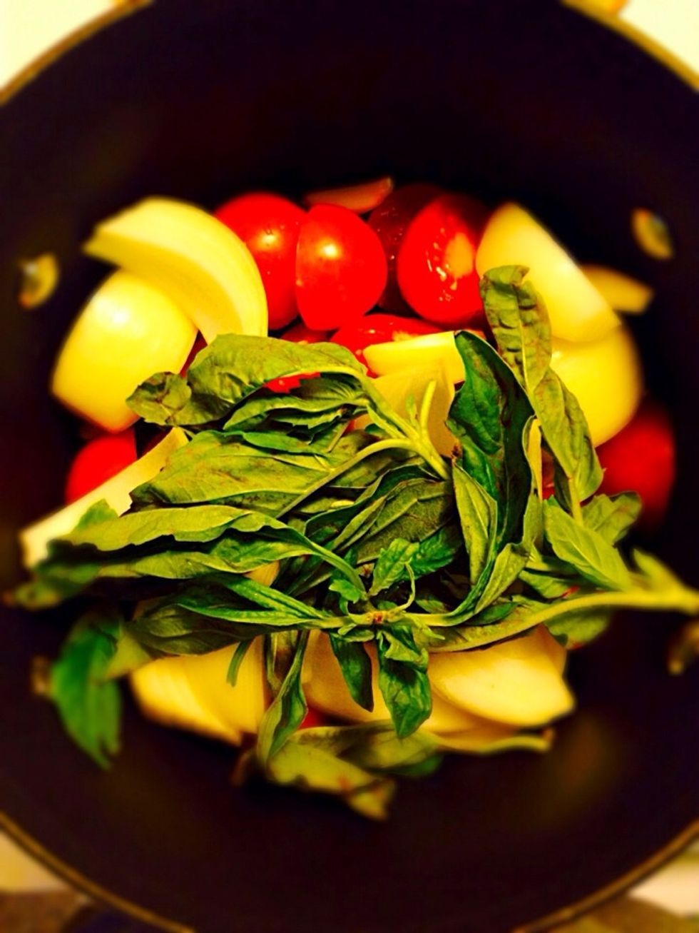 Add the basil