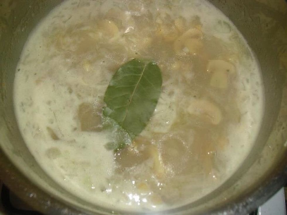 Add the bay leaf and simmer for 10 minutes