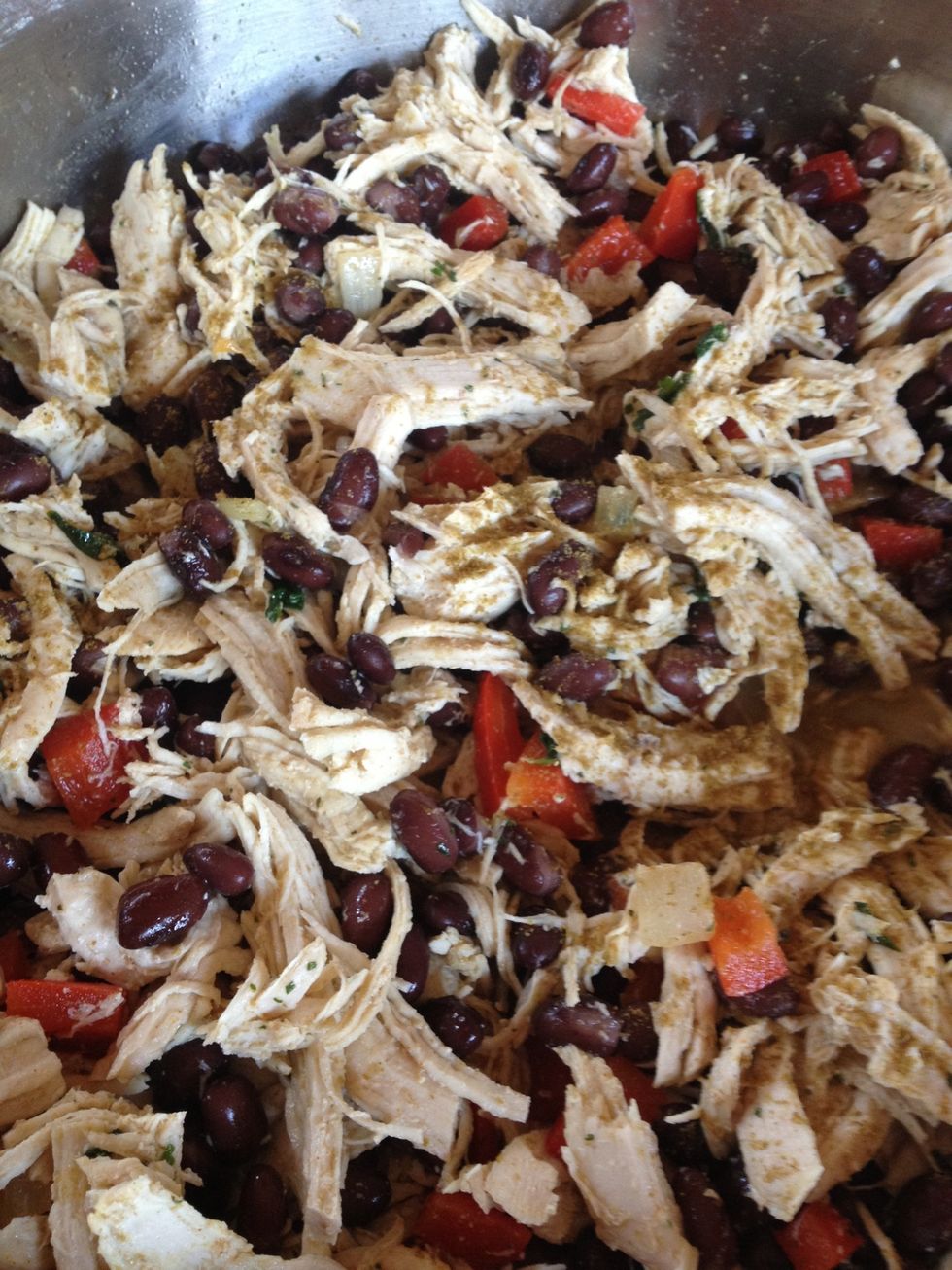 Add the beans and a little sea salt