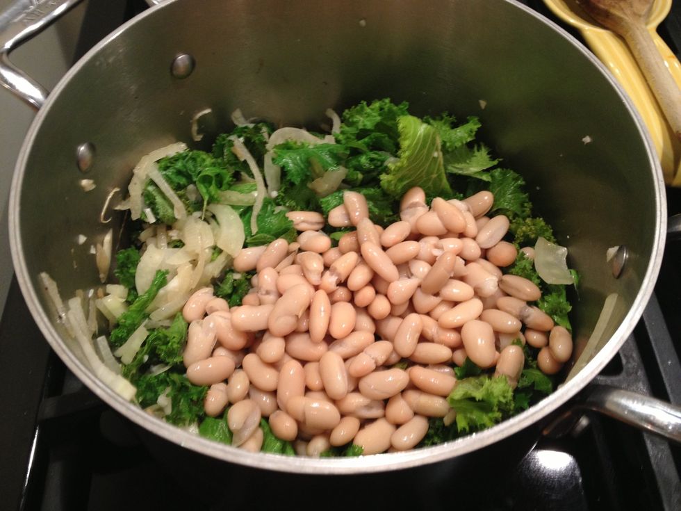 Add the beans.