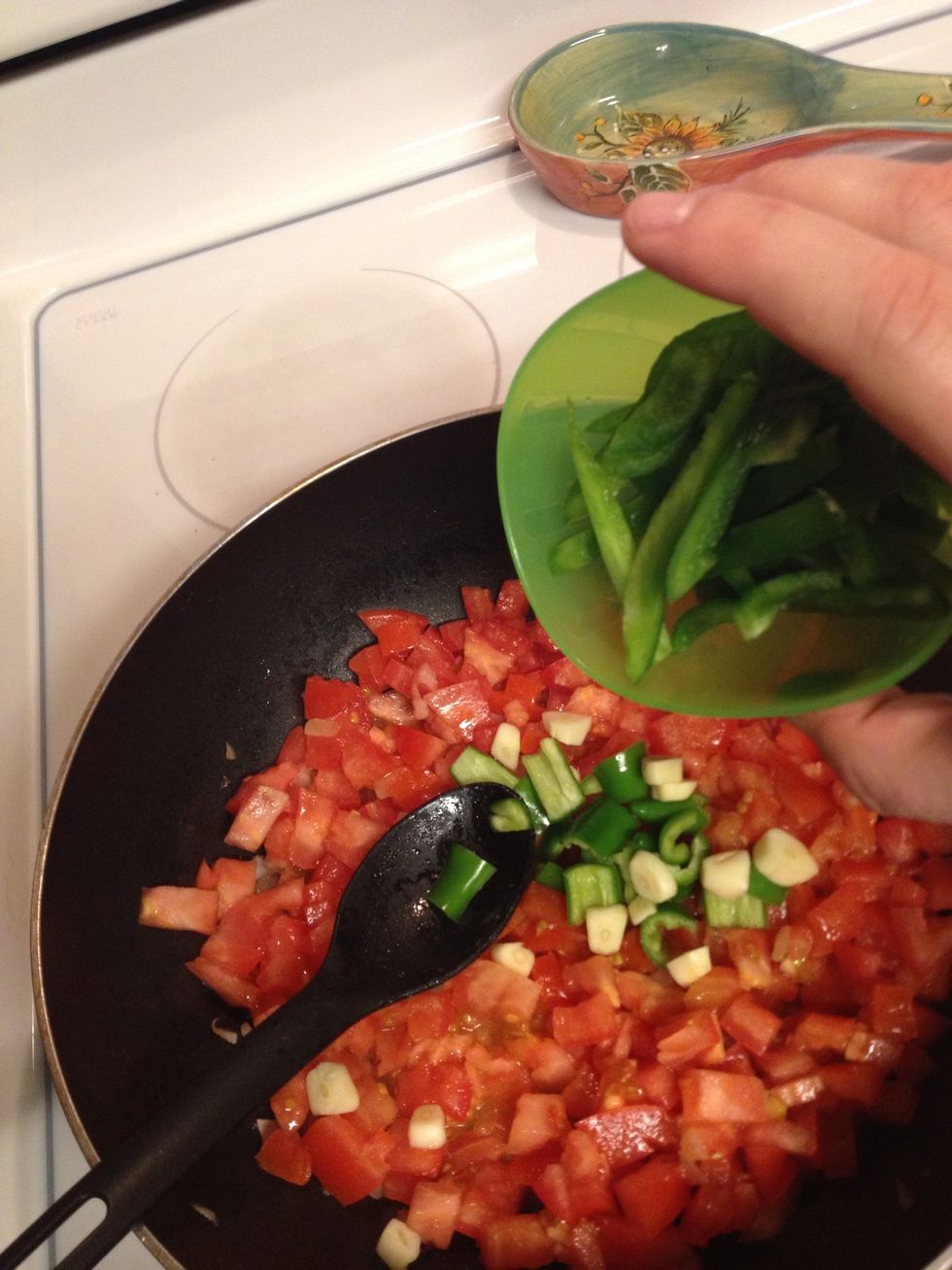 Add the bell pepper