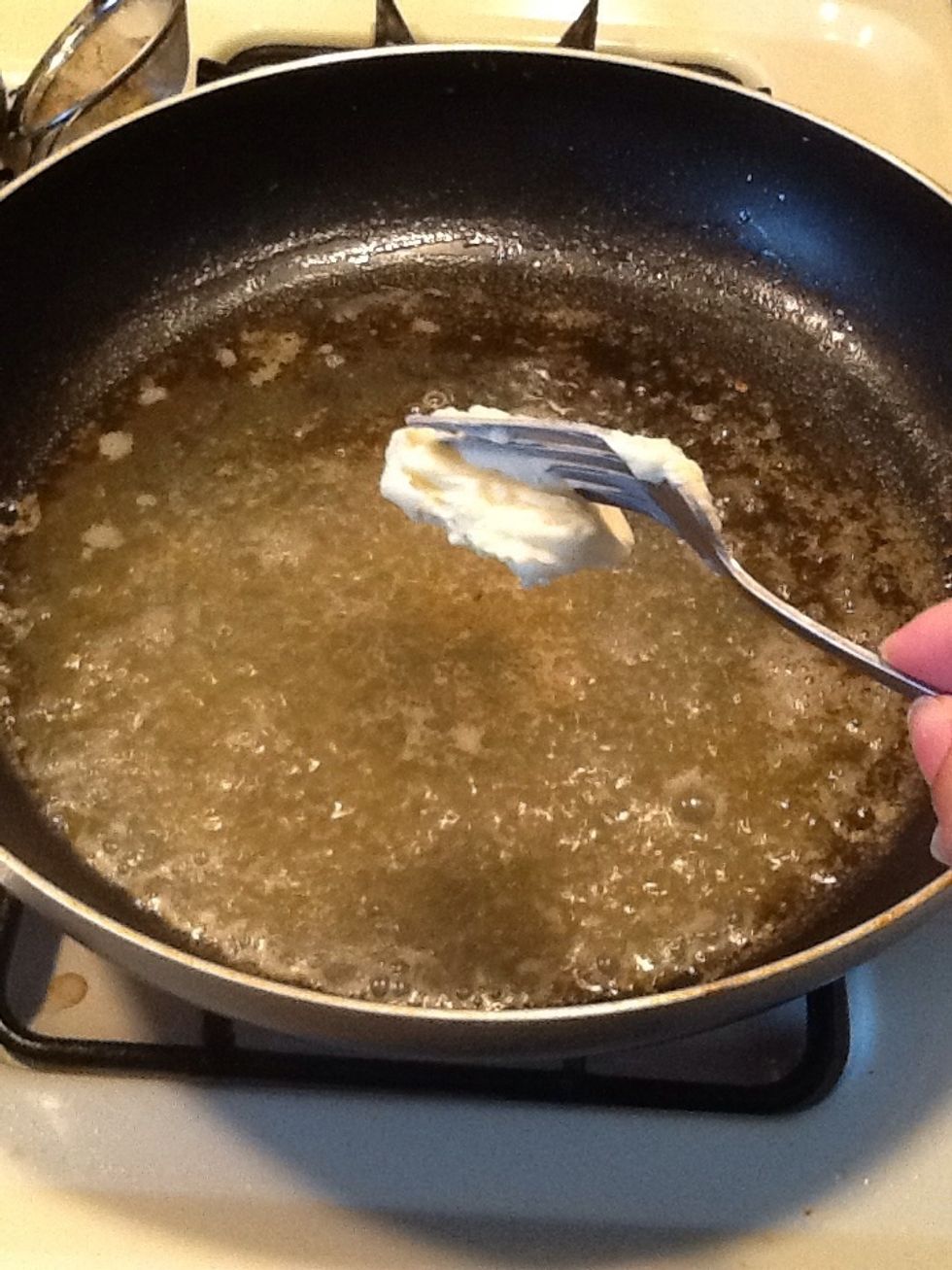 Add the beurre mani\u00e9 (rue)to the sauce, this is what will thicken it a bit.