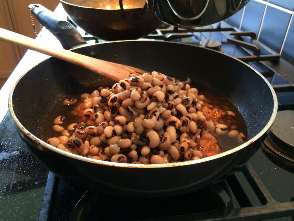 Add the black eyed beans