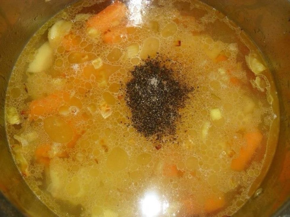 Add the black pepper