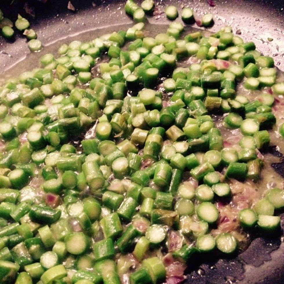 Add the bottoms to the pan