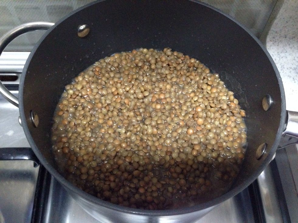 Add the brown lentil over the rice and cover it and keep the heat so low .------------- \u0646\u0636\u064a\u0641 \u0627\u0644\u0639\u062f\u0633 \u0627\u0644\u0628\u0646\u064a \u0641\u0648\u0642 \u0627\u0644\u0623\u0631\u0632 \u0648 \u0646\u063a\u0637\u064a \u0627\u0644\u0637\u0646\u062c\u0631\u0629 \u0648 \u0646\u062a\u0631\u0643\u0647\u0627 \u0639\u0644\u064a \u0646\u0627\u0631 \u0647\u0627\u062f\u0626\u0629 \u062c\u062f\u0627