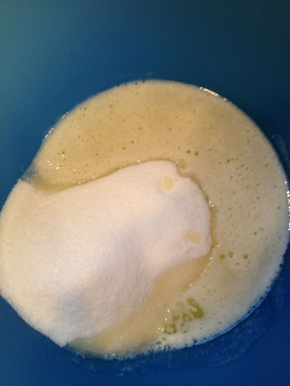 Add the butter and sugar