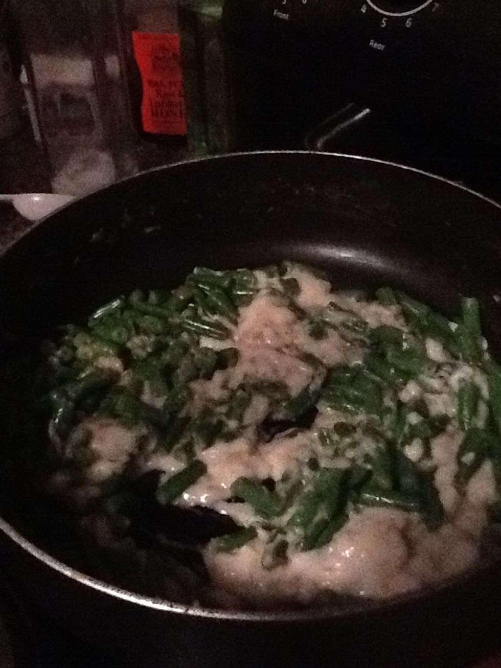Add the can of cream of mushroom
